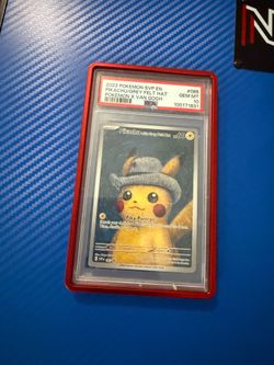 Pokemon 2023 Pikachu w/ Grey Felt Hat (Van Gogh) #085 - PSA 10