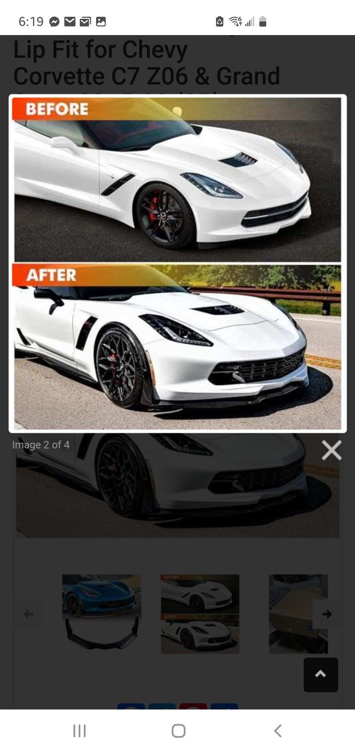 Corvette Front Bumper Lip
