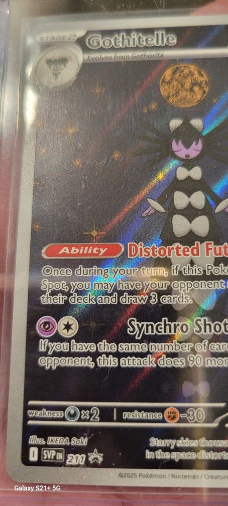 Pokemon TCG Black Bolt White Flair (Black Star promo Card) Gothitelle #211