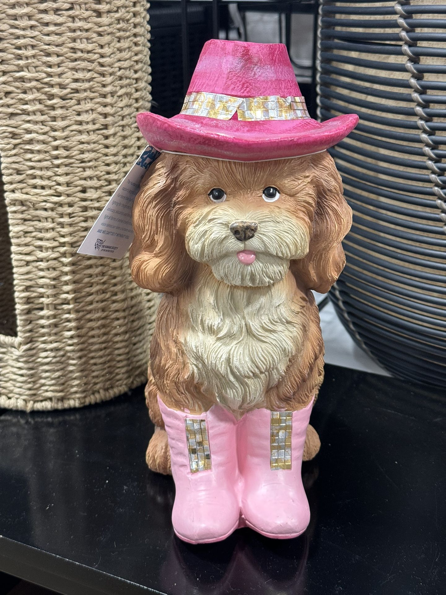 PINK Hat dog decor