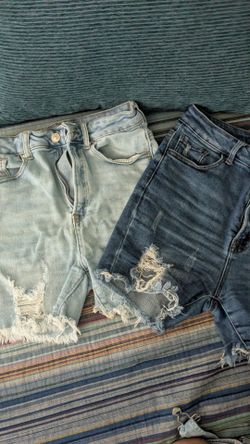 Denim shorts size Large $6 for both