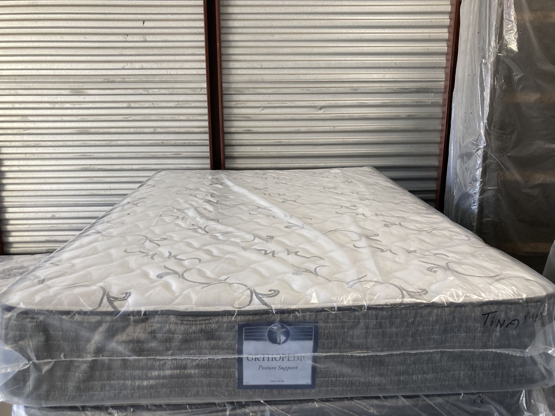 New full deluxe medium feel mattress and box spring