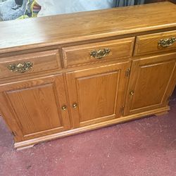 Solid wood oak buffet