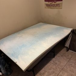 Bed With Bed Stand And Mattress Pad