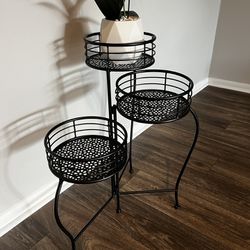 3 Tier Plant Stand, Pots, Metal Decorative Gardening Stand 