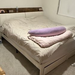 (Moving sale) Bed Mattress+ Frame = $50