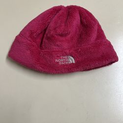The North Face Youth Osito Hat Pink Fleece - Size Medium - GUC