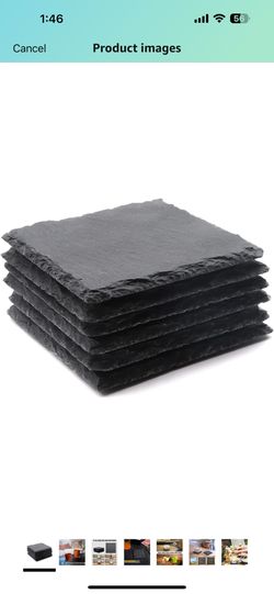 4 Pack Charcoal Coasters 
