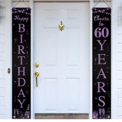 Purple And  black Happy Birthday  #60 