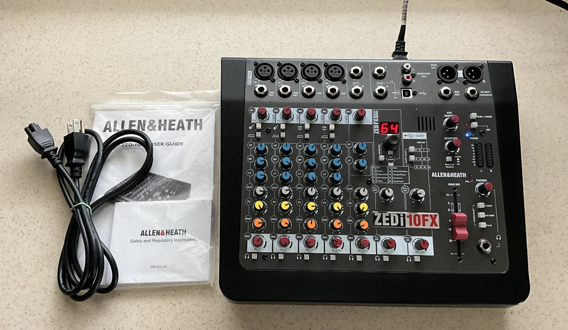 Allen & Heath ZEDi-10FX 10-channel Mixer with USB Audio Interface and Effects