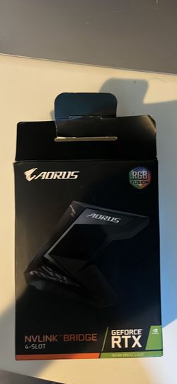 Gigabyte AORUS RGB Fusion NVLink Bridge 4-Slot for GeForce RTX – Brand New Sealed
