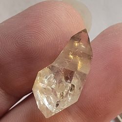 16ctw Smokey Tip Herkimer Diamond Crystal High QUALITY  HYDROCARBON INCLUSIONS  18MM