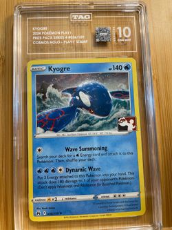 Kyogre PLAY! Prize pack series 4 #036/159 TAG 10