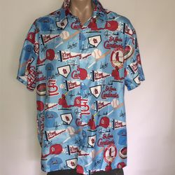 St. Louis Cardinals Hawaiian Shirt Jersey XL