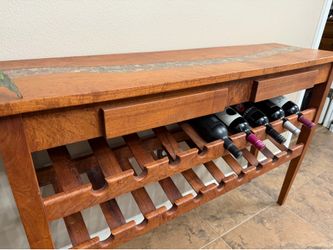 Sofa table/wine rack