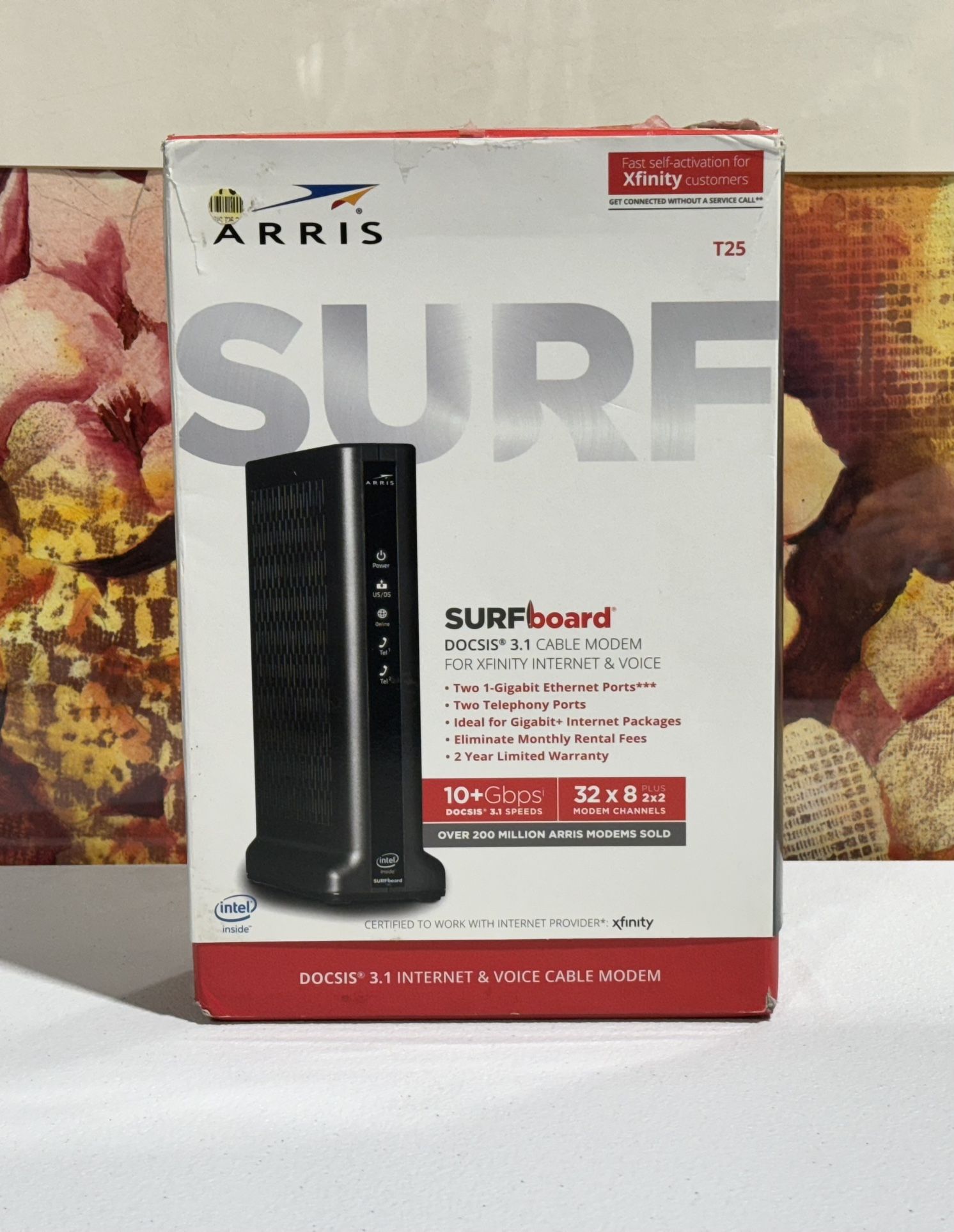 ARRIS Surfboard T25 32x8 DOCSIS 3.1 Cable Modem for Xfinity Internet & Voice New