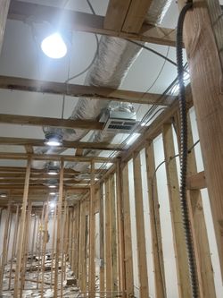 6"  Can Lights New Construction / Cover And LED Lights. Totals Of 36 Lights with Cover. 