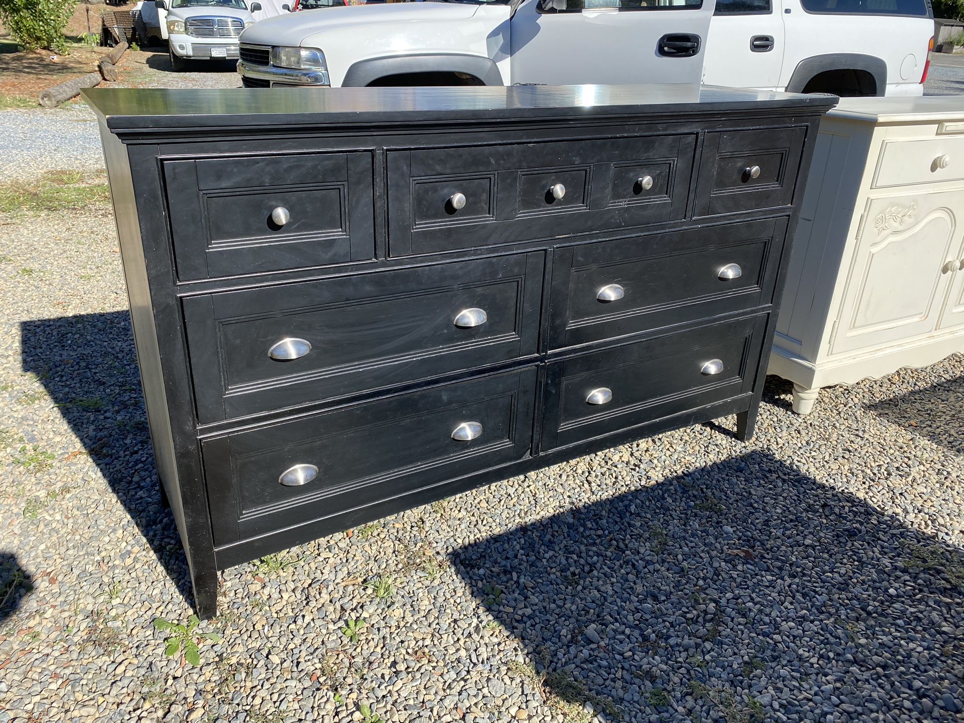 Large Black Dresser
