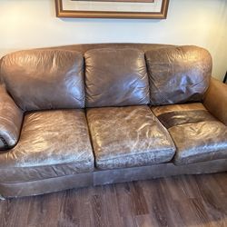 Leather Sofa, brown