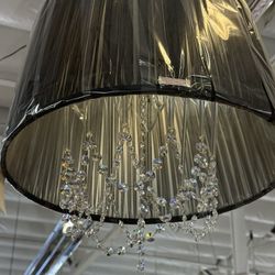 Beautiful Black/Crystal Chandelier 