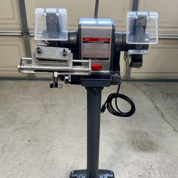 Craftsman Commercial 1/2 H.P. Bench Grinder W/ Craftsman Cast Iron Pedestal