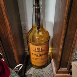Antique bottle, large used for display from the 1950s.\nVery heavy  And a eagle beer tap all  For 2 hundred dollars , perfect