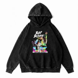 Benito Heavyweight Acid Wash Hoodie 