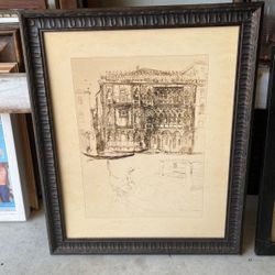 European Architectural Framed Art