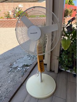 Beautiful Antique Honey Well Stand  Fan.