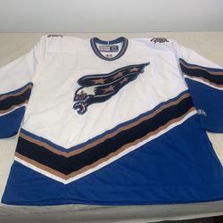 Nwt Washington Capitals Screaming Eagle Ccm Jersey Mens Xxl White Mic White Nhl