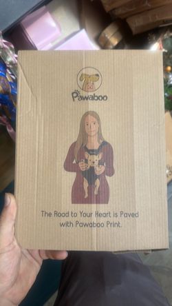 Pawaboo front backpack medium size black