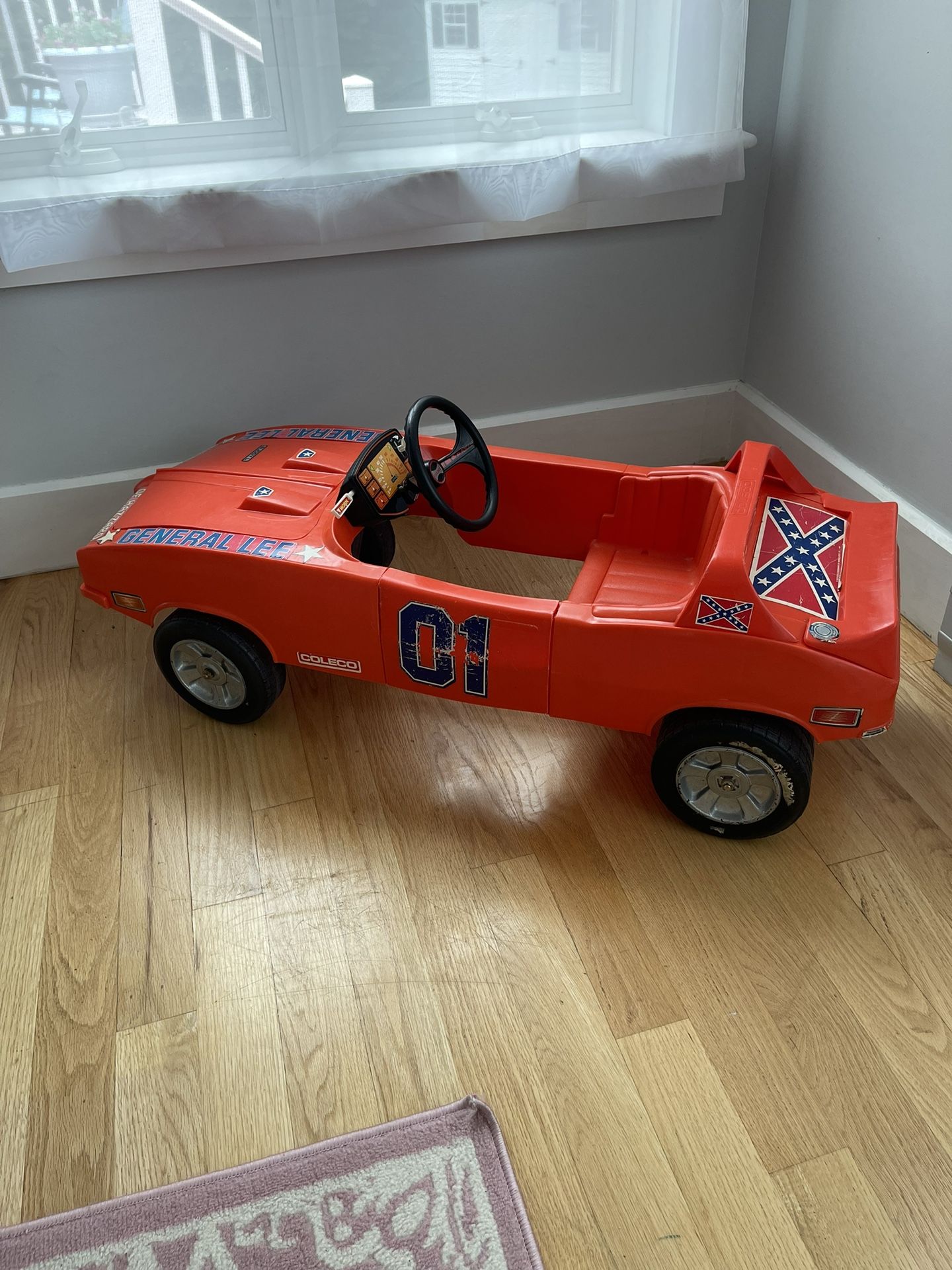 Rare Vintage General Lee Coleco Pedal Car Dukes Of Hazzard!