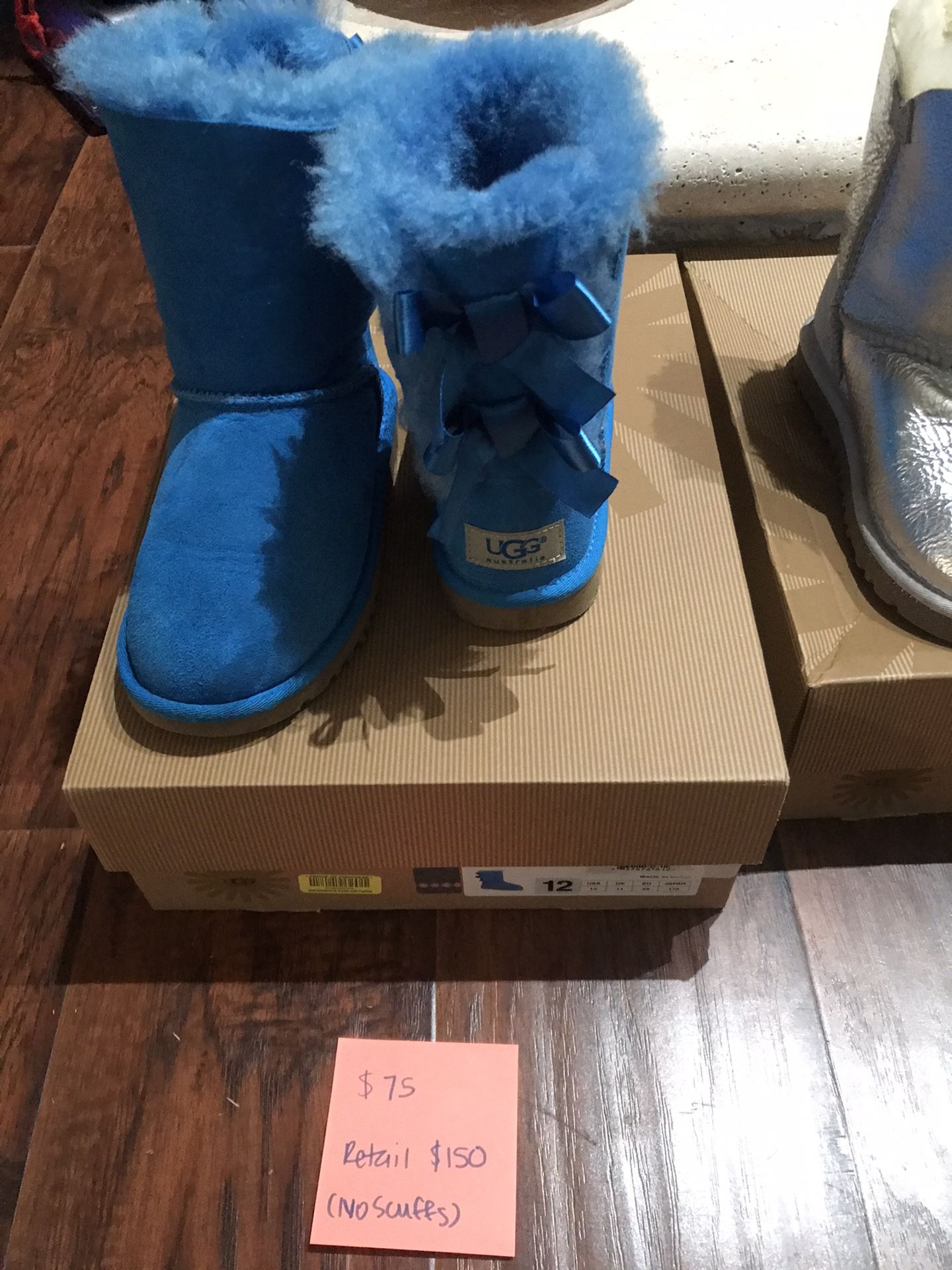 Girls Turquoise UGG Boots Size 12