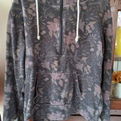 Ampersand Avenue Half Zip Take it Easy Sweatshirt Women's Size XL