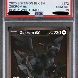 New PSA 10 Zekrom EX