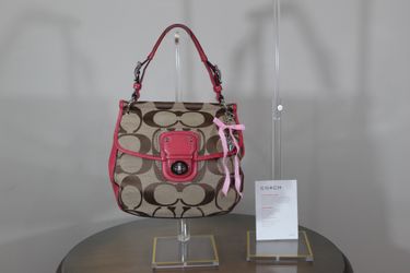 Vintage Pink Turnlock Coach Shoulder Bag