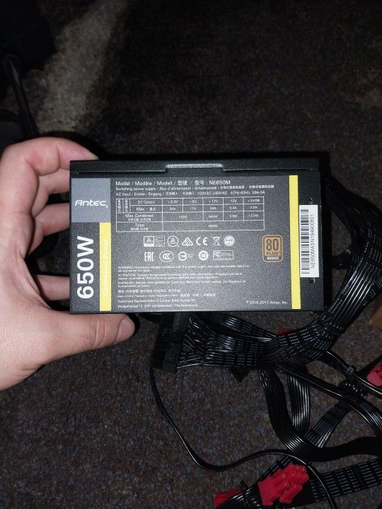 Antec Pc 650W Power Supply Ne650m