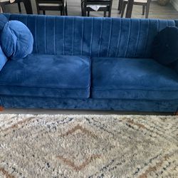 Beautiful Navy Blue Sofa