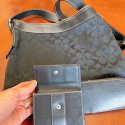 Black Coach Bag/wallet