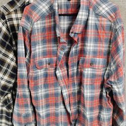 2 Mens XXXL Flannels For 10