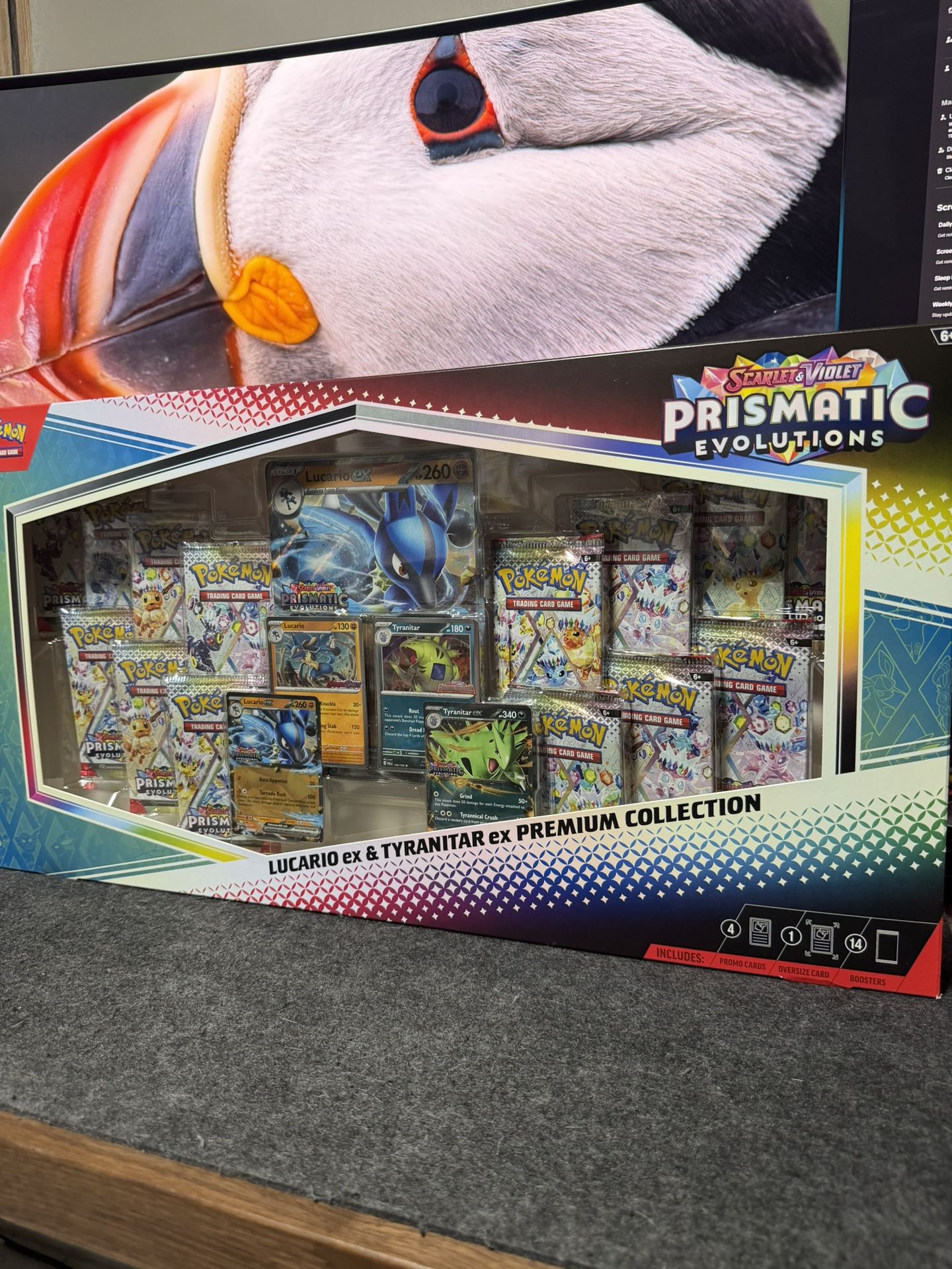 Prismatic Evolutions Lucario ex & Tyranitar ex Premium Collection (Sam's Club)