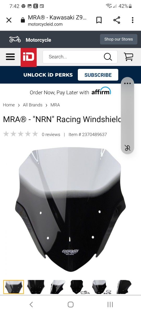 MRA WINDSHIELD 2017-2019 KAWASAKI Z900