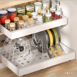 Expandable pull out cabinets
