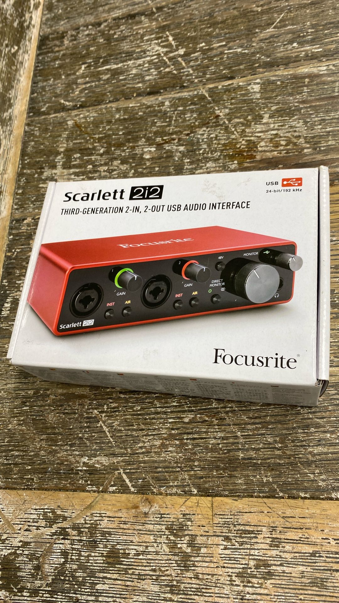 Focusrite Scarlett 2i2 3rd Gen Audio Interface $90