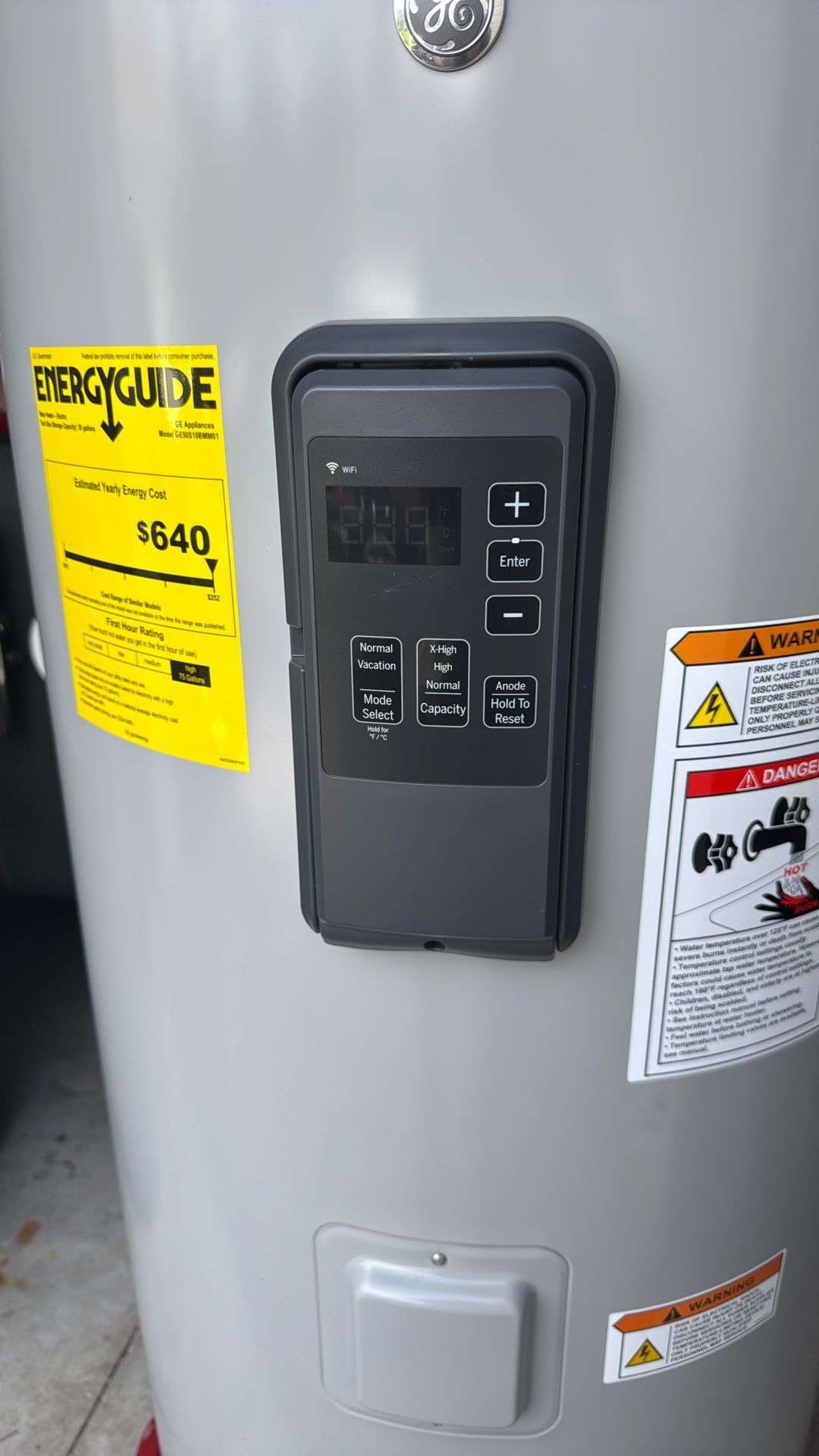 GE water Heater Had Error Code And Was Replaced