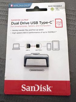 Brand new- SanDisk Ultra Dual Drive USB Type-C - 256GB