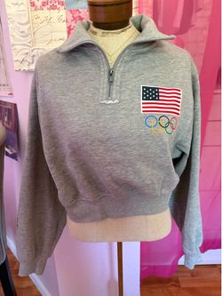 Team USA Cropped Sweater Small
