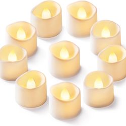 24Pcs Flickering Flameless Candle Battery Operated, 200+Hours Fake Electric LED