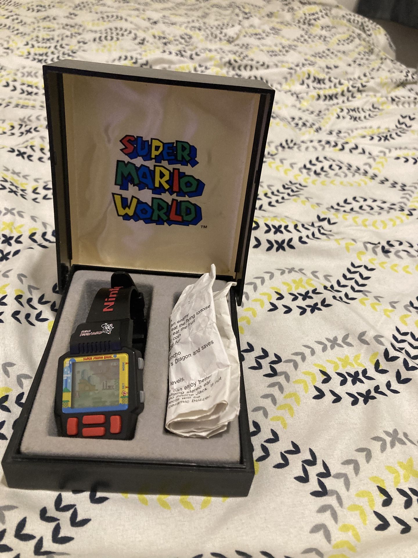 Vintage super Mario game watch
