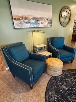 Sam Moore Chairs wNailhead Trim – Set of 2